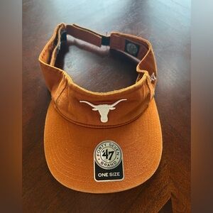Forty seven 47 Orange Visor Hat with Logo